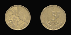 Brass or Aluminum-Bronze 5 Francs of 