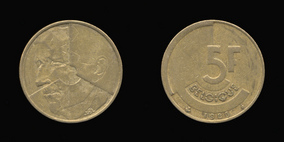 Brass or Aluminum-Bronze 5 Francs of 