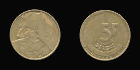 Brass or Aluminum-Bronze 5 Francs of 