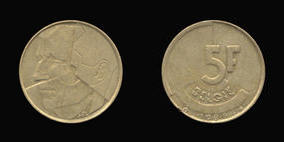 Brass or Aluminum-Bronze 5 Francs of 