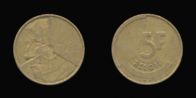 Brass or Aluminum-Bronze 5 Francs of 