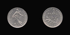 Nickel 1/2 Franc of 