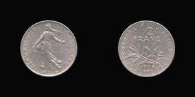 Nickel 1/2 Franc of 