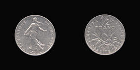 Nickel 1/2 Franc of 