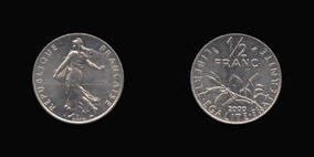 Nickel 1/2 Franc of 