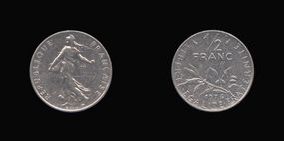 Nickel 1/2 Franc of 