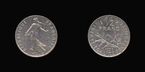 Nickel 1/2 Franc of 