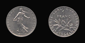 Nickel 1 Franc of 