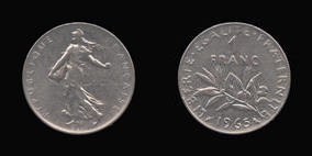 Nickel 1 Franc of 