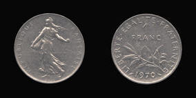 Nickel 1 Franc of 