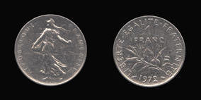 Nickel 1 Franc of 