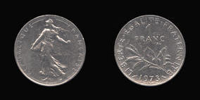 Nickel 1 Franc of 