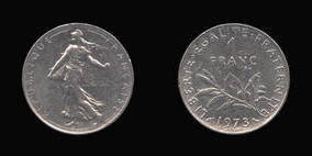 Nickel 1 Franc of 