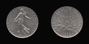 Nickel 1 Franc of 