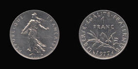 Nickel 1 Franc of 