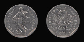 Nickel 2 Francs of 