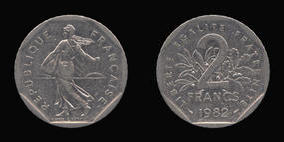 Nickel 2 Francs of 