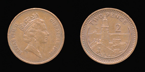 Bronze 2 Pence of 