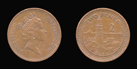 Bronze 2 Pence of 