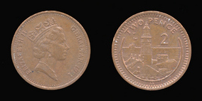 Bronze 2 Pence of 