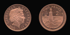 Bronze 2 Pence of 