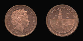 Bronze 2 Pence of 