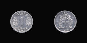 Aluminum 1 Krona of 