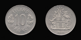 Copper-Nickel 10 Kronur of 