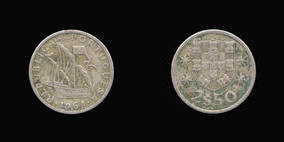 Copper-Nickel 2 1/2 Escudos of 