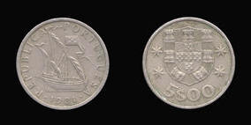 Copper-Nickel 5 Escudos of 