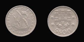 Copper-Nickel 5 Escudos of 