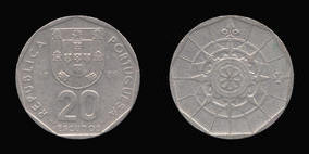 Copper-Nickel 20 Escudos of 