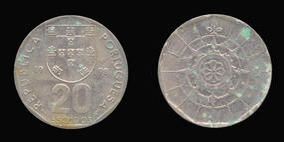 Copper-Nickel 20 Escudos of 