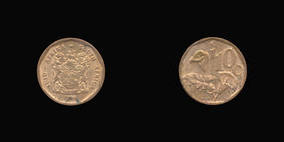 Brass-Plated Steel 10 Cents of 
