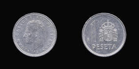 Aluminum 1 Peseta of 