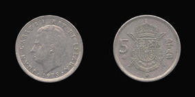 Copper-Nickel 5 Pesetas of 