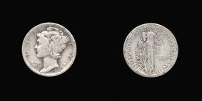 Silver Dime of 