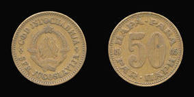 Copper-Zinc 50 Para of 