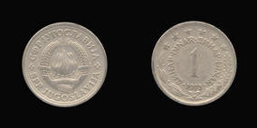 Copper-Nickel-Zinc 1 Dinar of 