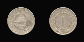 Copper-Nickel-Zinc 1 Dinar of 