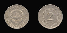 Copper-Nickel-Zinc 2 Dinara of 